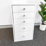 VC 5 DRAWER UNIT - SOLID WHITE