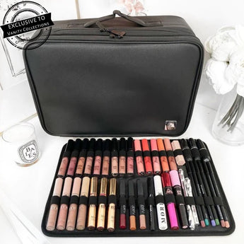 VC LARGE MAKEUP BAG - BLACK. 30% OFF AND A FREE BEAUTY BLENDER TRAVEL CASE! TODAY ONLY!