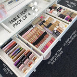 SPRING SALE! 12% OFF! VC TABLE TOP ONLY - GLASS TOP - Add to your Ikea Alex drawers. OPTION TO ADD MIRROR