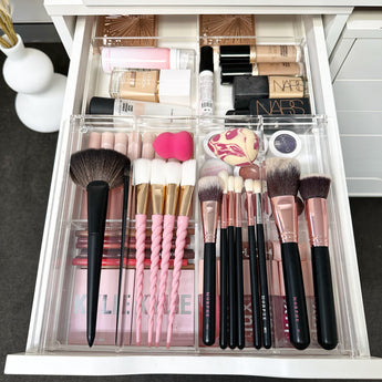 Acrylic Makeup brush storage box – Dolovemk Beauty