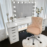 VC GLAMOUR ADJUSTABLE VANITY CHAIR - PRE ORDER - PINK - PRE ORDER DUE 5TH MAY 2025