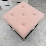 NEW! VC HIGH END PLUSH VANITY STOOL