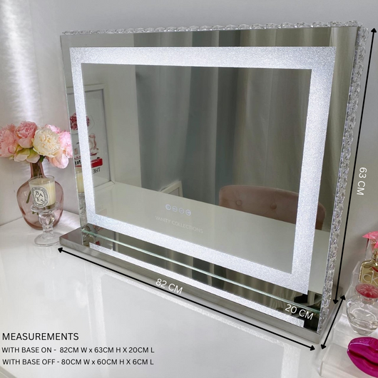 VC HALO VANITY MIRROR - WIDE – Vanity Collections