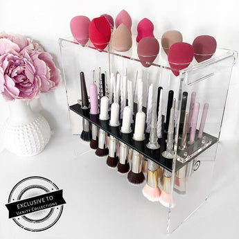 30% OFF! BLACK FRIDAY SPECIAL - SMALL VC MAKEUP BRUSH + BEAUTY BLENDER DRYING STAND WITH - FREE VC BRUSH AND BEAUTY BLENDER CLEANING KIT!