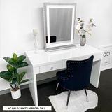 VC 3 DRAWER VANITY TABLE - WHITE TOP - OPTION TO ADD MIRROR