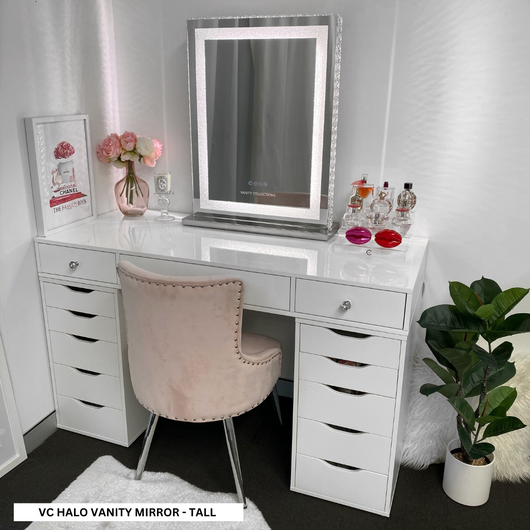 Ikea malm dressing table online with alex drawers