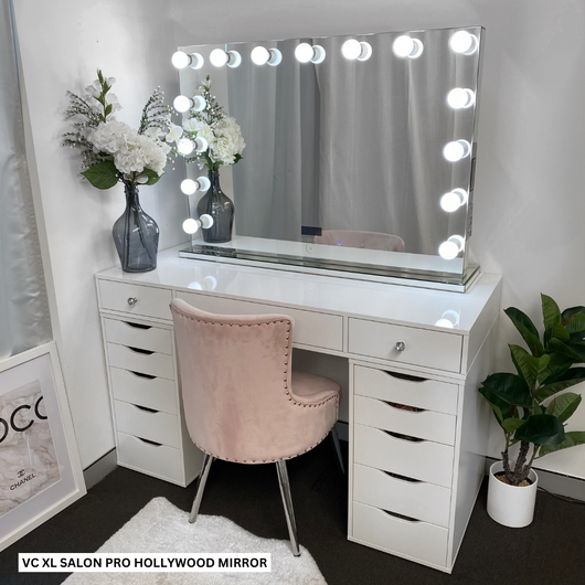 VC TABLE TOP ONLY - WHITE TOP Add to your Ikea Alex drawers. OPTION – Vanity