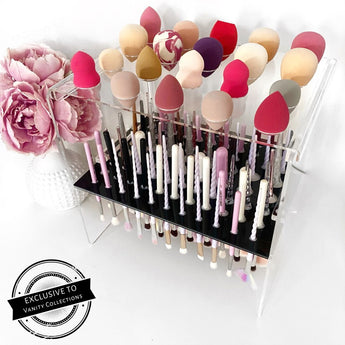 30% OFF LARGE VC MAKEUP BRUSH + BEAUTY BLENDER DRYING STAND WITH - FREE VC BRUSH AND BEAUTY BLENDER CLEANING KIT!