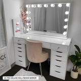 SALE! 14TH - 16TH MARCH + FREE GIFT! VC TABLE TOP ONLY - WHITE TOP - Add to your Ikea Alex drawers. OPTION TO ADD MIRROR