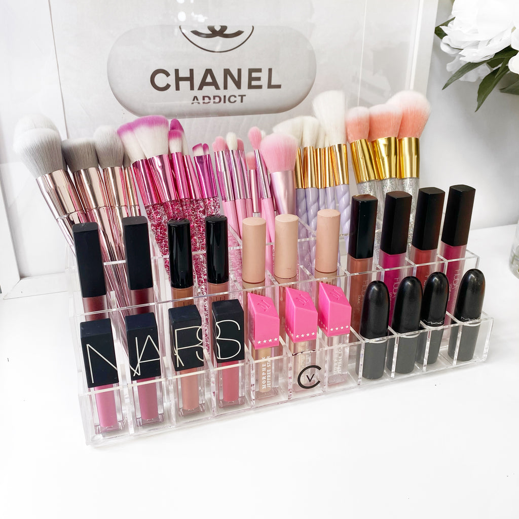 Chanel Acrylic Brush Vanity Makeup & Brush Holder from Le Luxury Vault