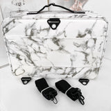 VC LARGE MAKEUP BAG - WHITE MARBLE. 20% OFF AND A FREE BEAUTY BLENDER TRAVEL CASE