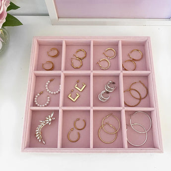 VC 12 SLOT JEWELLERY TRAY - PINK